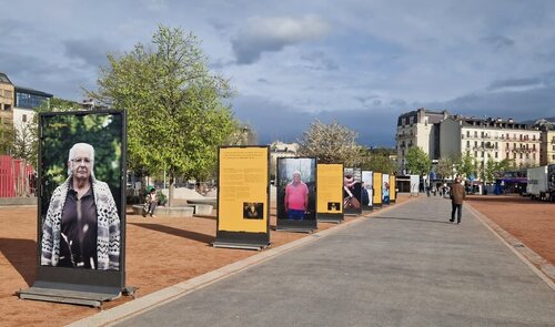 L'exposition de l'ODAE lorsqu'elle était à Genève