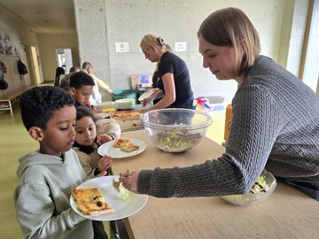 Repas de midi au Domino.