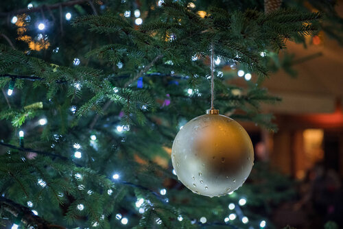 Illuminations et décorations de Noël.