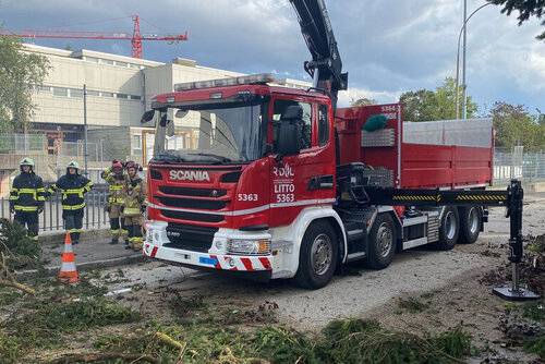 Tempête du 24 juillet à La Chaux-de-Fonds, le jour d'après.