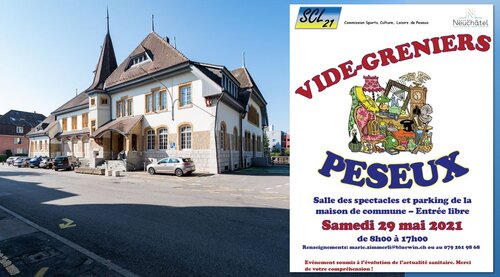 L'affiche du vide-greniers de Peseux
