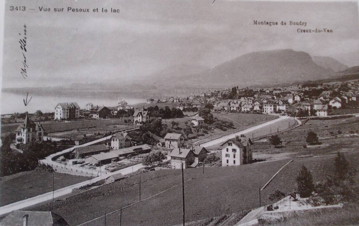 Le quartier des Charmettes au début de 1900
