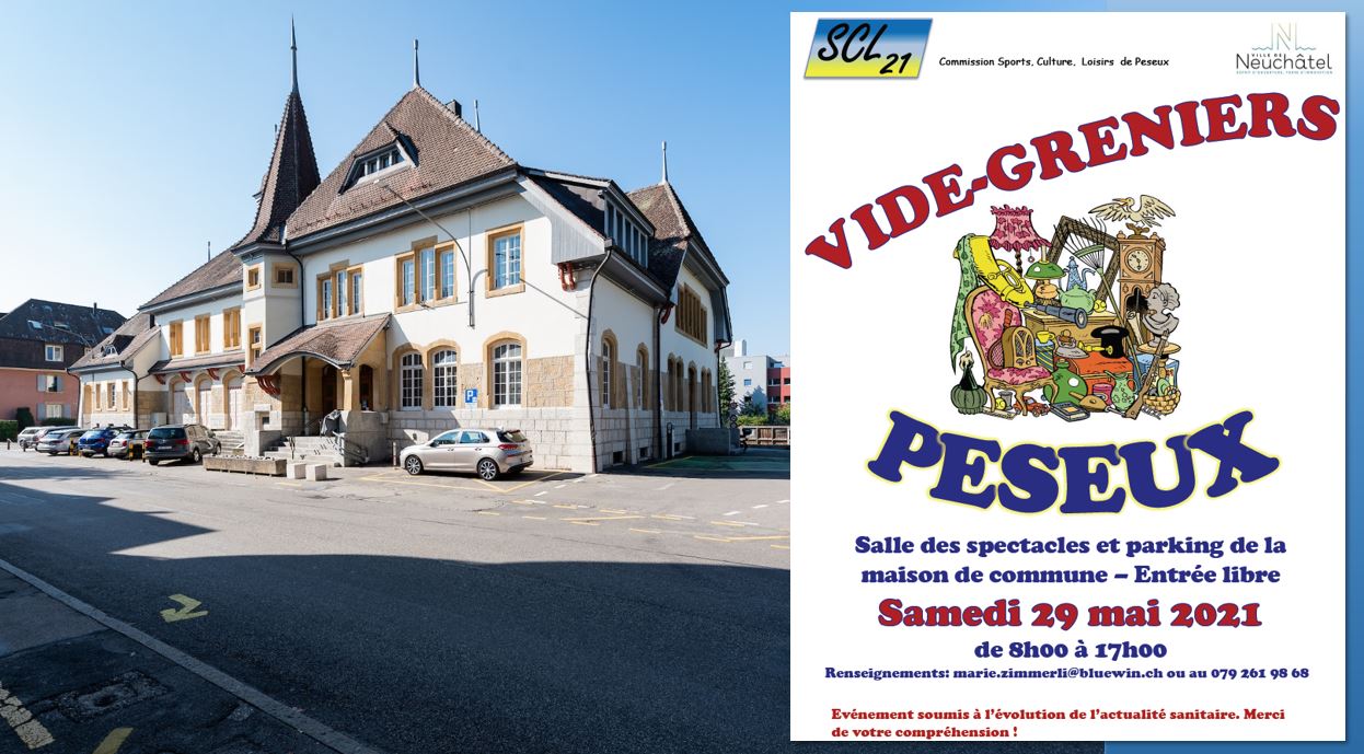 L'affiche du vide-greniers de Peseux