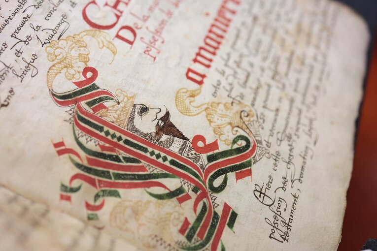 Manuscrit des Archives de la Ville de Neuchâtel. 