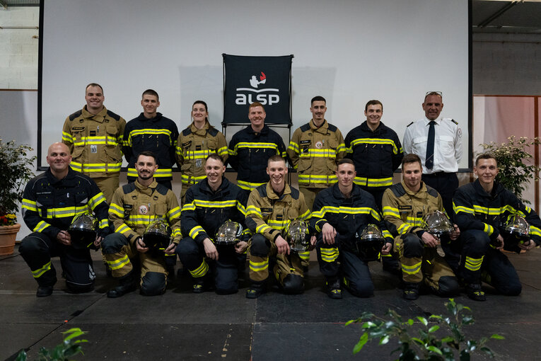 Nouvelle volée de sapeurs-pompiers professionnels de Neuchâtel.