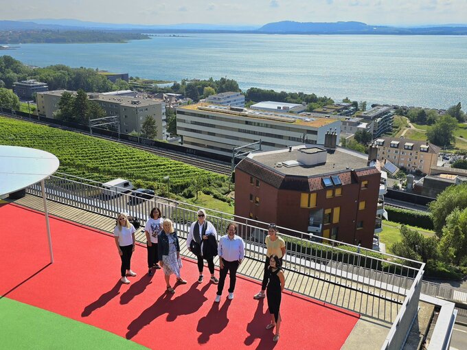 Maé au collège du Crêt-du-Chêne.
