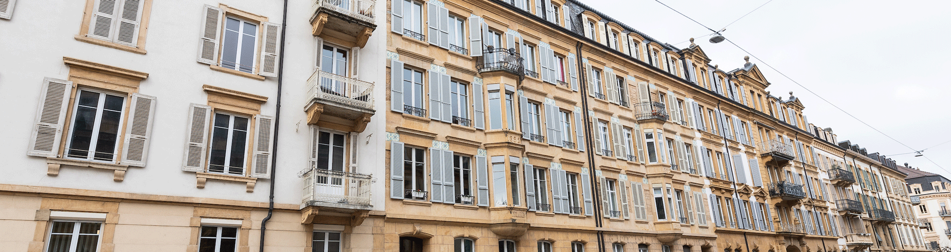 Un des immeubles illustrant les logements à louer à Neuchâtel
