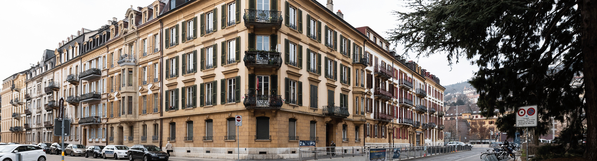 Un des immeubles illustrant la rubrique à louer à Neuchâtel
