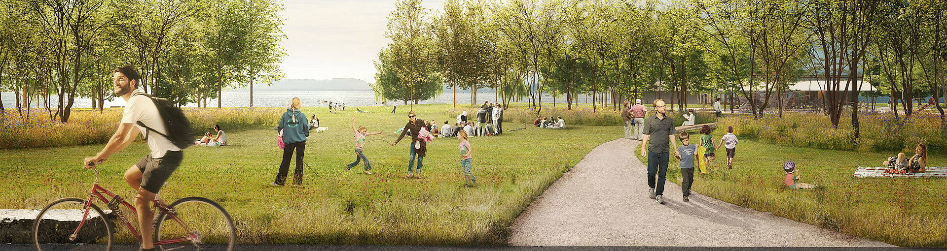 Le futur parc sera largement arborisé