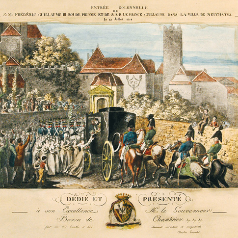 La visite à Neuchâtel de Frédéric Guillaume III en 1814