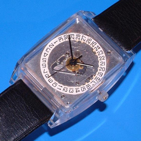 La Beta 21, première montre à quartz, développée à Neuchâtel en 1967.