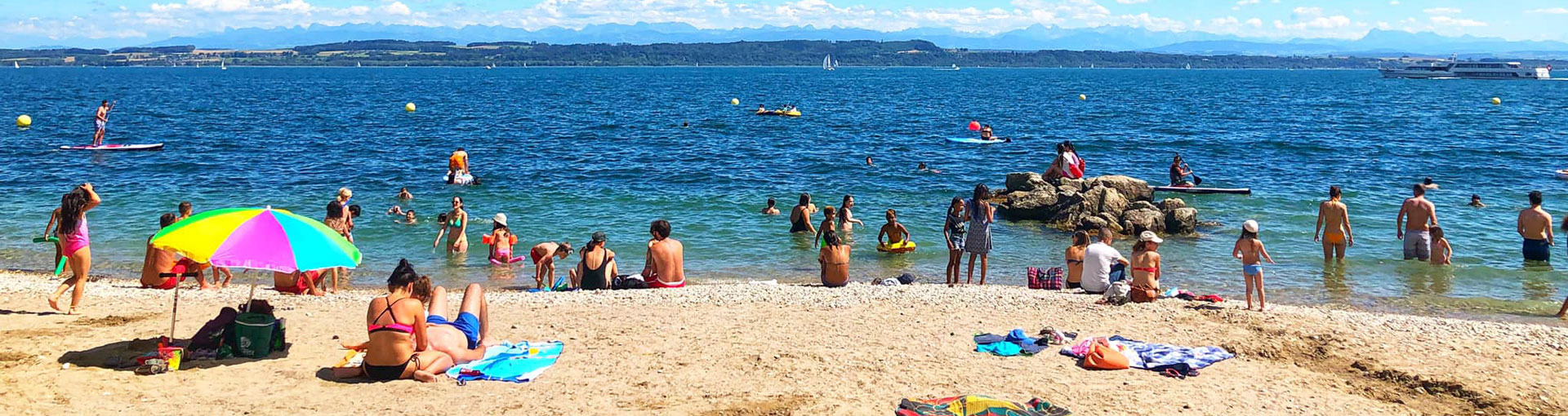 De nombreuses plages permettent de se baigner sur le territoire de Neuchâtel.