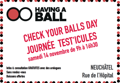 Check Your Balls Day – Journée gratuite de sensibilisation au cancer du testicule